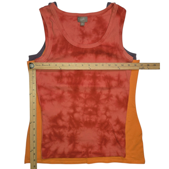 Lot of 7 Women's J. JILL Tank Tops Sz M Green Purple Orange Blue Cotton - Picture 9 of 11